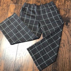 J. Jill Ponte Full Leg Pants Dark Multi Colored